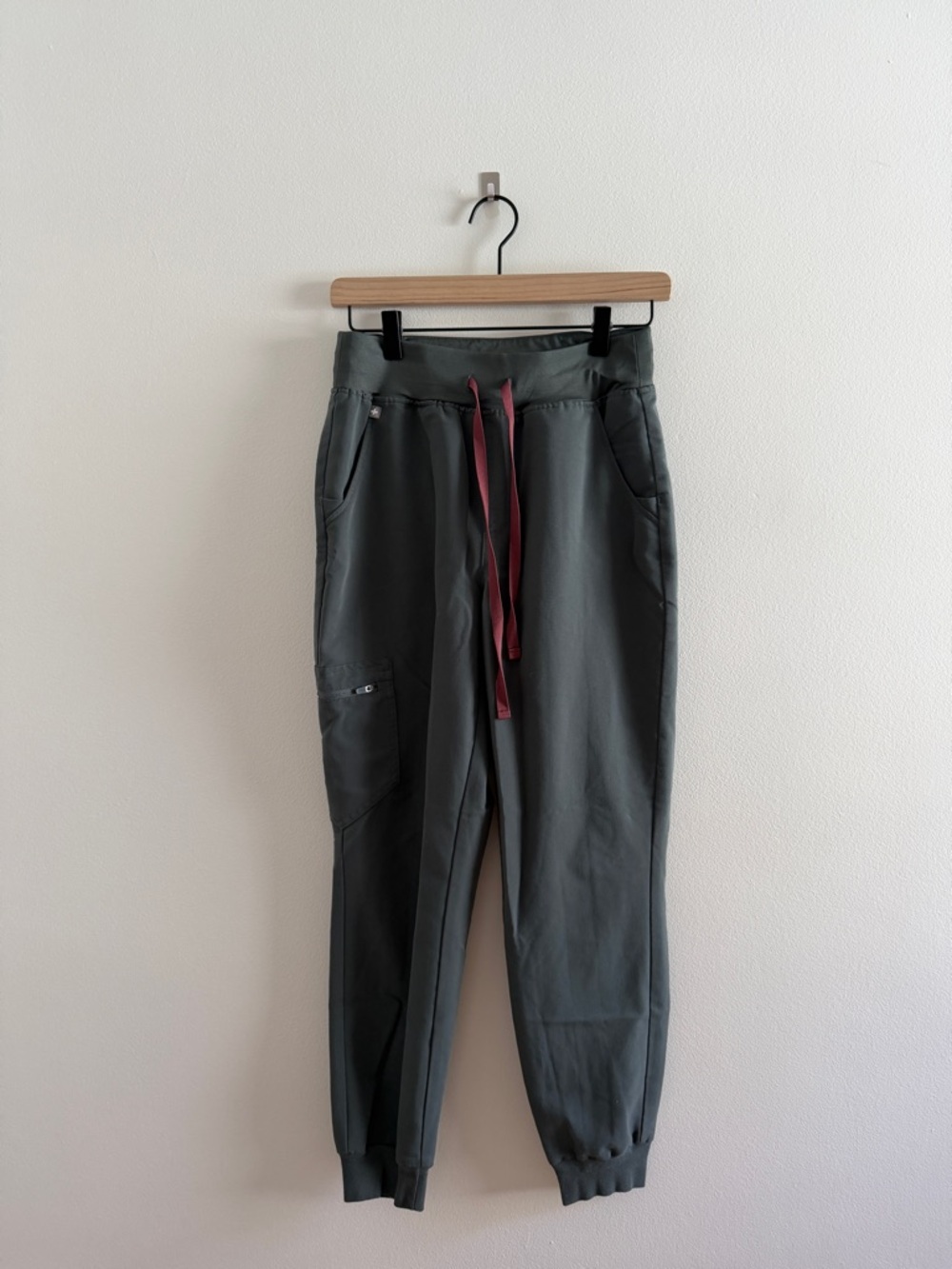 Figs “Bonsai” Jogger Pants with Maroon Drawstring